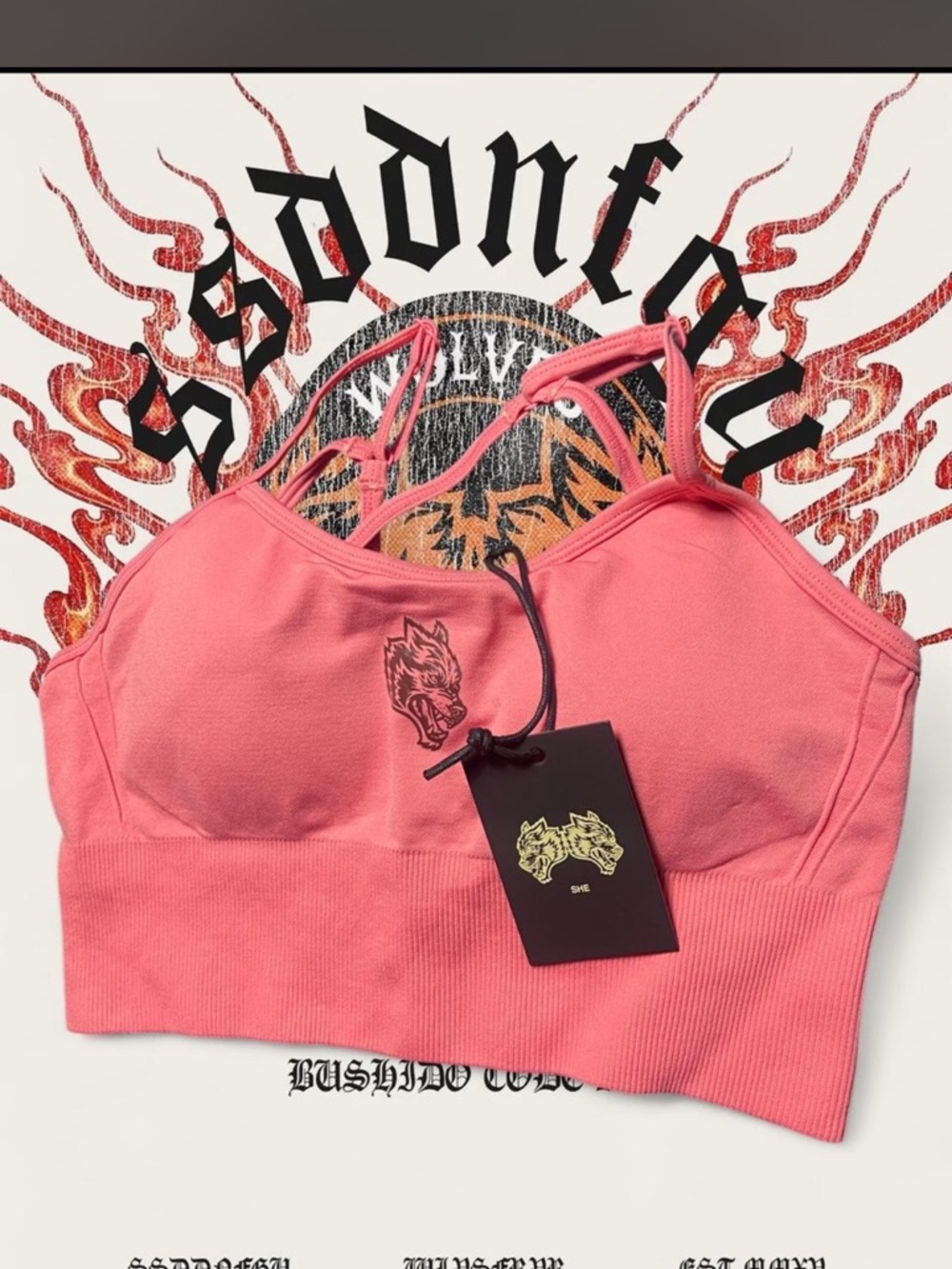 SINGLE WOLF EVERSON HUXLEY SEAMLESS BRA DARC SPORT BNWT